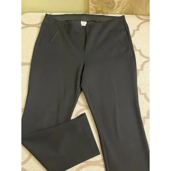 Chico’s Black SO Slimming 360 Juliet Full Length Ponte Knit Slim Pants, Size 16 - Picture 14 of 15